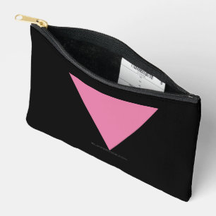 SlipperyJoe's rosa Dreiecksflagge hellrosa Symbol Zubehörtasche
