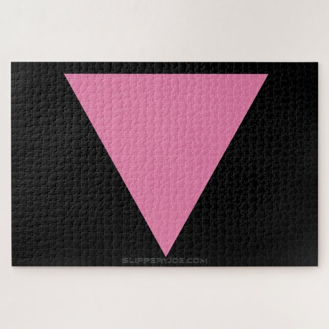 SlipperyJoe's rosa Triangle-Symbol in rosa Puzzle (Horizontal)