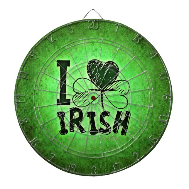 SlipperyJoe's Saint Patrick's Day holiday Irish pr Dartscheibe (vorne)