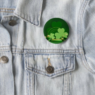 SlipperyJoe's Saint Patrick's Day LGBTQIA drei Mal Button