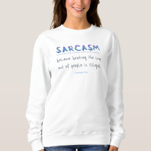SlipperyJoe's Sarkasmus poliertes Metall-Illusion  Sweatshirt