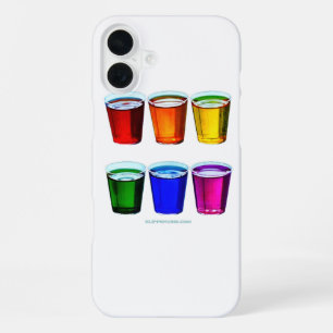 SlipperyJoe's Schnapsgläser sechs Tassen horizonta iPhone 16 Plus Hülle