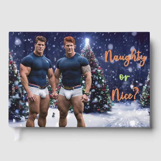 SlipperyJoe's schneebedeckte Weihnachtsbaum Gästebuch (Vorderseite)