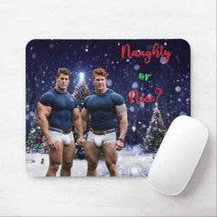 SlipperyJoe's schneebedeckte Weihnachtsbaum Mousepad