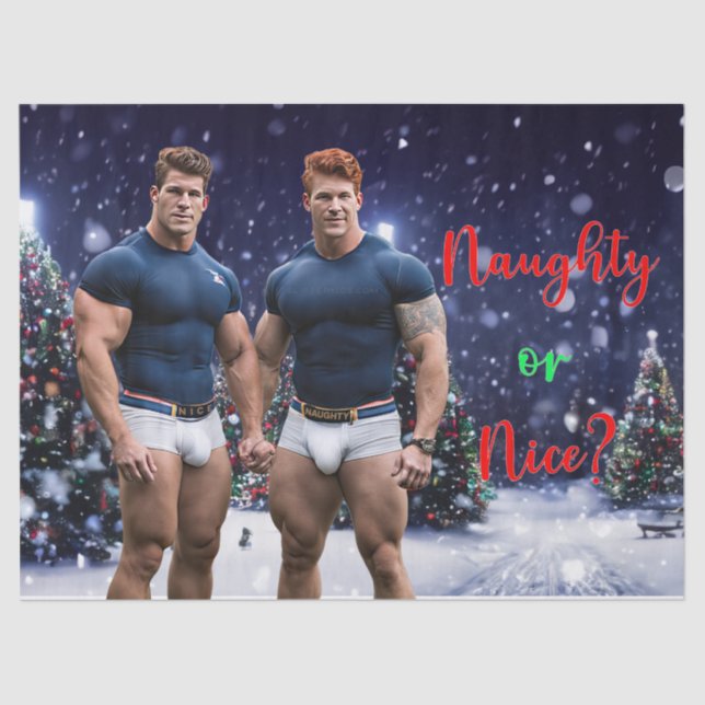 SlipperyJoe's schneebedeckte Weihnachtsbaum Seidenpapier (Vorderseite)