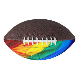 SlipperyJoe's schwule Regenbogenflagge weht rot or Football