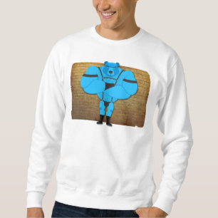 SlipperyJoe's schwuler Muskel Bär Cartoon, während Sweatshirt