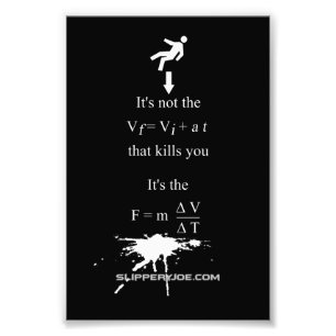 SlipperyJoe's Science-Mathematik-Spritzer-Stickman Fotodruck