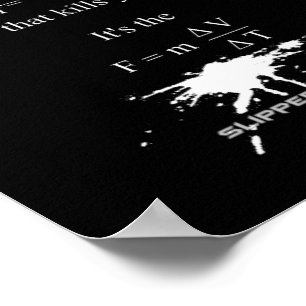 SlipperyJoe's Science-Mathematik-Spritzer-Stickman Poster