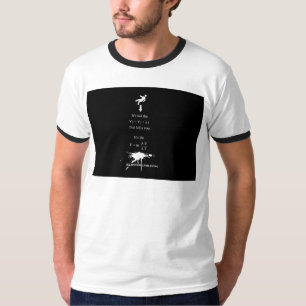SlipperyJoe's Science-Mathematik-Spritzer-Stickman T-Shirt