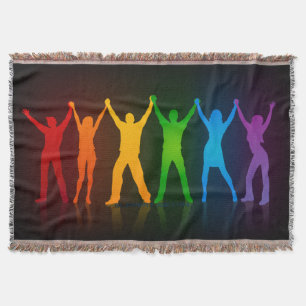 Slipperyjoe's sechs stehende Silhouetten mit erhob Decke