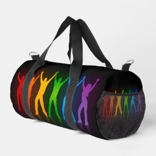 Slipperyjoe's sechs stehende Silhouetten mit erhob Duffle Bag