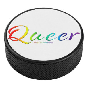 SlipperyJoes seltsames einzelnes ausdrucksstarkes  Eishockey Puck