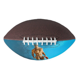 SlipperyJoe's sexy muskulöser Mann trägt Leoparden Football