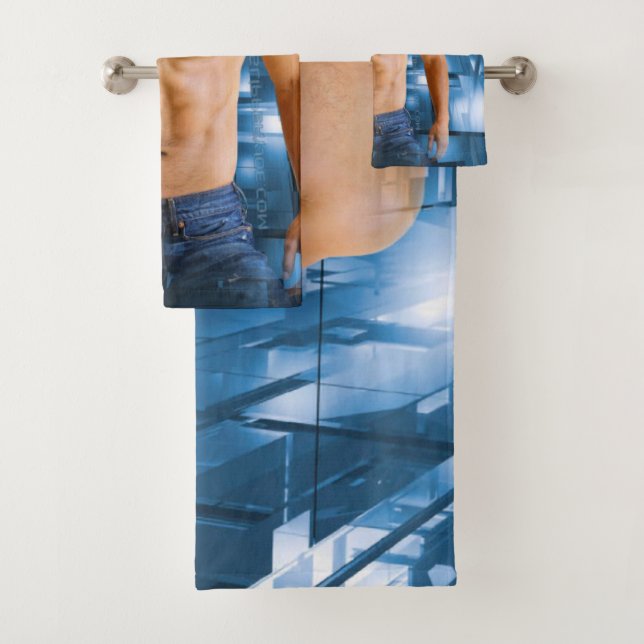 SlipperyJoe's Shirless-Haare-Latein-sexy Bart Badhandtuch Set (Insitu)