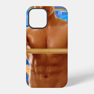 SlipperyJoe's shirtless muskulöser Mann Abs Brust iPhone 12 Pro Hülle