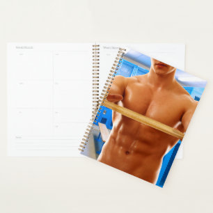 SlipperyJoe's shirtless muskulöser Mann Abs Brust  Planer