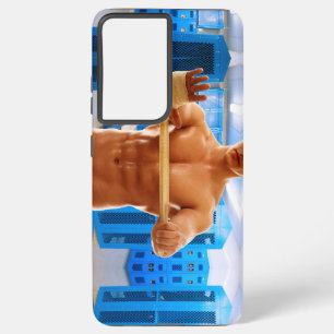 SlipperyJoe's shirtless muskulöser Mann Abs Brust  Samsung Galaxy Hülle