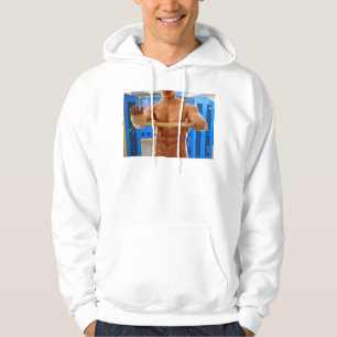 SlipperyJoe's shirtloser muskulöser Mann Bauch Bru Hoodie