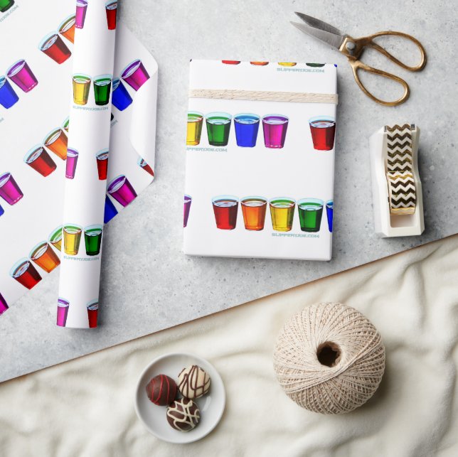 SlipperyJoe's Shot Brille flüssige Stolz Farben ce Geschenkpapier (Kunsthandwerk)