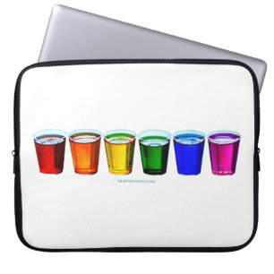 SlipperyJoe's Shot Brille flüssige Stolz Farben ce Laptopschutzhülle