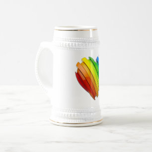SlipperyJoe's skulpturales dreidimensionales Herz  Bierglas