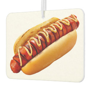 SlipperyJoe's Sommer-BBQ-Vibe-Hotdog in weichem Br Autolufterfrischer