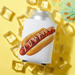 SlipperyJoe's Sommer-BBQ-Vibe-Hotdog in weichem Br Dosenkühler