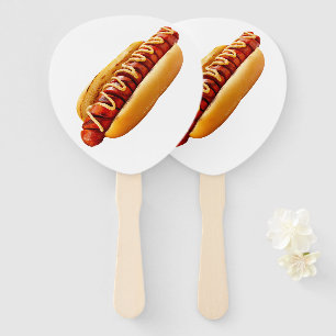 SlipperyJoe's Sommer-BBQ-Vibe-Hotdog in weichem Br Fächer