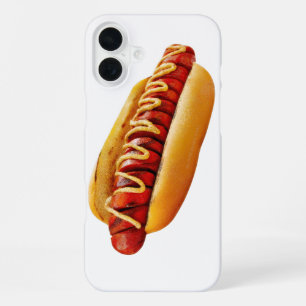 SlipperyJoe's Sommer-BBQ-Vibe-Hotdog in weichem Br iPhone 16 Plus Hülle
