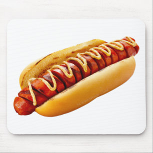 SlipperyJoe's Sommer-BBQ-Vibe-Hotdog in weichem Br Mousepad