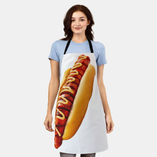 SlipperyJoe's Sommer-BBQ-Vibe-Hotdog in weichem Br Schürze