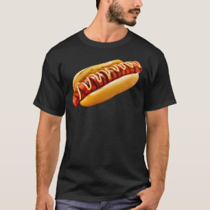 SlipperyJoe's Sommer-BBQ-Vibe-Hotdog in weichem Br T-Shirt