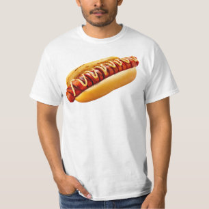 SlipperyJoe's sommerliche BBQ-Stimmung Hot Dog in  T-Shirt