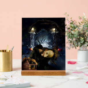 SlipperyJoe's spukhafte Halloween-beängstigende Wä Acrylschild