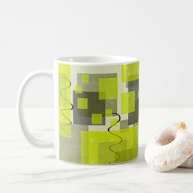 SlipperyJoe's St. Patrick's Day dominierende hellg Kaffeetasse (Mit Donut)