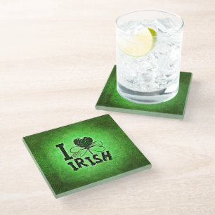 SlipperyJoe's St. Patrick's Day Feiertag irische P Glasuntersetzer
