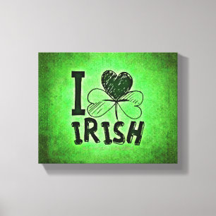 SlipperyJoe's St. Patrick's Day Feiertag irische P Leinwanddruck