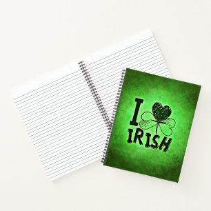 SlipperyJoe's St. Patrick's Day Feiertag irische P Notizbuch