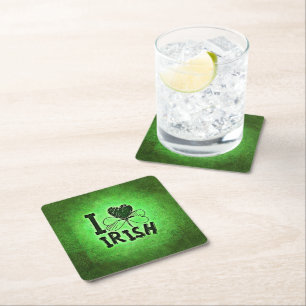 SlipperyJoe's St. Patrick's Day Feiertag irische P Rechteckiger Pappuntersetzer