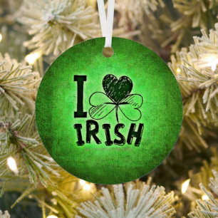 SlipperyJoe's St. Patrick's Day Feiertag Irischer Ornament Aus Metall