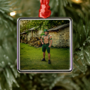 SlipperyJoe's St. Patrick's Day festlicher Leprech Ornament Aus Metall