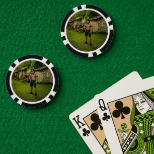 SlipperyJoe's St. Patrick's Day festlicher Leprech Pokerchips