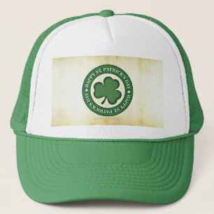 SlipperyJoe's St. Patrick's Day glänzendes dreiblä Truckerkappe