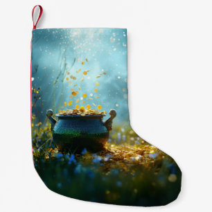 SlipperyJoe's St. Patrick's Day große verzierte Va Kleiner Weihnachtsstrumpf