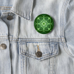 SlipperyJoe's St. Patrick's Day leuchtendes vierbl Button