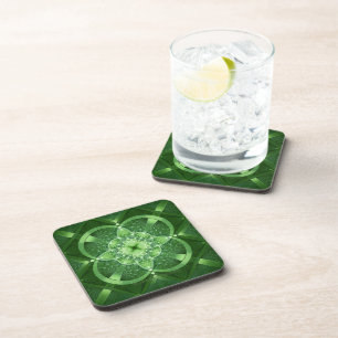 SlipperyJoe's St. Patrick's Day leuchtendes vierbl Getränkeuntersetzer