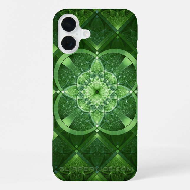 SlipperyJoe's St. Patrick's Day leuchtendes vierbl iPhone Hülle (Rückseite)