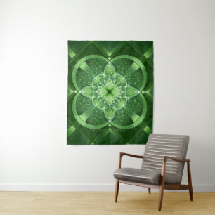 SlipperyJoe's St. Patrick's Day leuchtendes vierbl Wandteppich