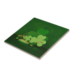 SlipperyJoe's St. Patrick's Day Thema Kobold Fliese